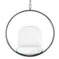 thumbnail image 2 of Aron Living 42" Vinyl and Steel Hanging Bubble Chair in White, 2 of 4