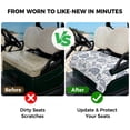 thumbnail image 4 of Golf Cart Seat Covers for 2 Seater,Pastoral Flowers Microfiber Cart Seat Towel Blanket,Vintage Haze Blue Farmhouse Plant Absorbent Breathable Non Slip Bench Seats Protector for Golf Course 51"x31", 4 of 9