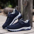 thumbnail image 5 of Xiaoxatg Men's Casual Shoes Low Top Breathable Strap Lightweight Sports Shoes for Everyday Comfort and Style 9.5 Dark Blue, 5 of 6