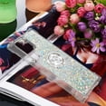 thumbnail image 7 of for Samsung Galaxy S22 Ultra Glitter Case with Ring Holder, Bling Sparkle Floating Liquid Soft TPU Cushion Fashion Girly Women Girls Clear Case Cover for Samsung Galaxy S22 Ultra  Silver, 7 of 7