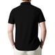 thumbnail image 3 of pstuiky Camisas de manga corta para hombre, Blusa de manga corta con cuello vuelto y bolsillos con cremallera de color liso a la moda para hombre camisas casuales para hombre m, 3 of 8