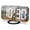 Black, variant on Digital Clock Large Displaycreative Usb Charging Mirror Electronic Digital Alarm Clock Led Display Electronic Clock 6.5 Inch Large Screen Home and Office Electronic Alarm Clock