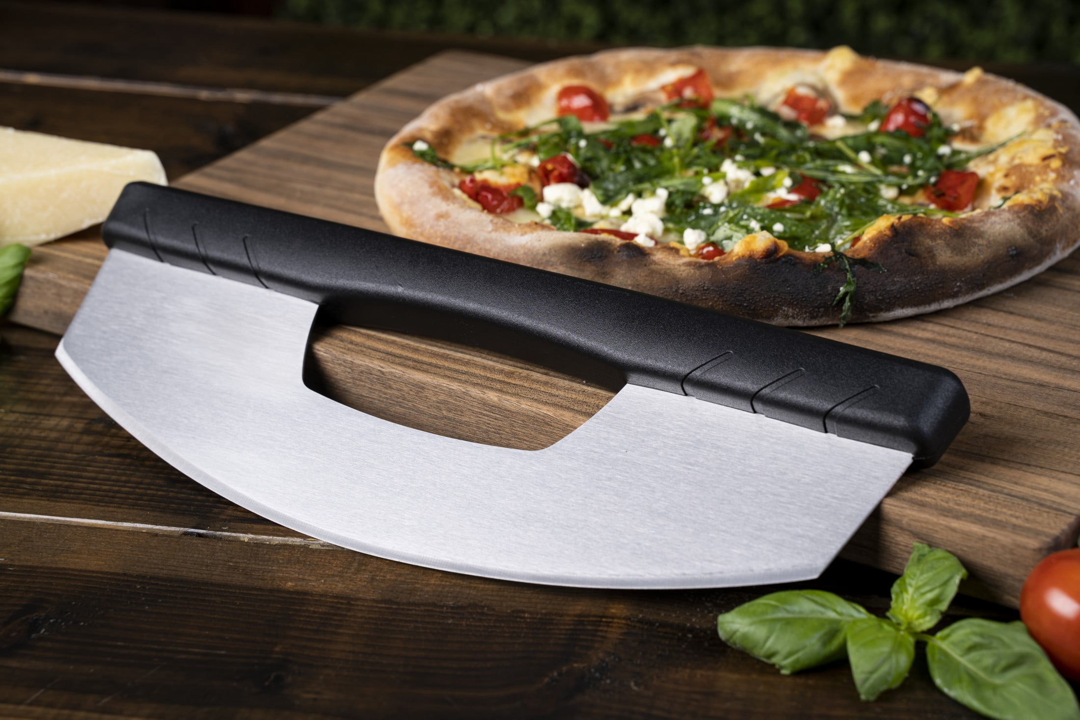 Blackstone 14" Stainless Steel Pizza Cutter Rocker with Long Handle