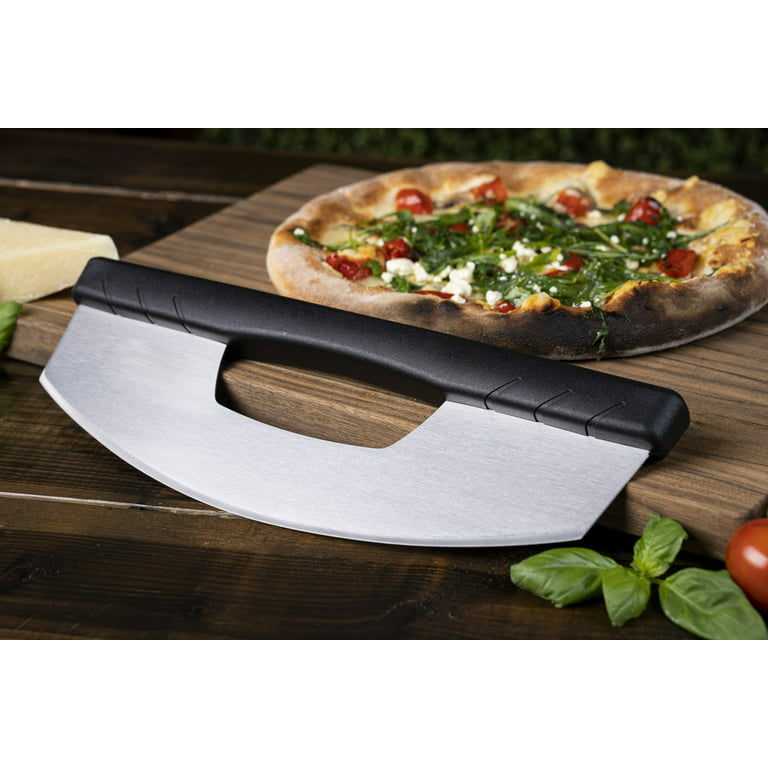 4-inch Pizza Cutter with Black Handle – Omcan