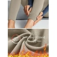 thumbnail image 2 of BALEAF Fleece Lined Leggings for Women Winter Warm Petite High Waisted Thermal Thick Yoga Pants with Pockets Weathered Teak L, 2 of 7
