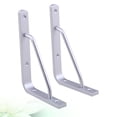 thumbnail image 4 of EeaseCA 2 PCS Heavy Duty Shelf Brackets Thickened Silver Shelf Support Bracket Aluminium Alloy Practical Durable Support Frame for Home (10inch), 4 of 7
