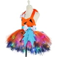 thumbnail image 6 of Splozh Baby Girl Party Dress Fashion Kids Girls Halloween Cute Tutu Dress Headband Costume Set 2 Piece,Orange,1-2 Years, 6 of 9