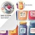 thumbnail image 2 of Yayeee Dish Drying Mat for Kitchen Counter 16"x18" Microfiber Absorbent Pad, Blue Jam Jars, 2 of 7