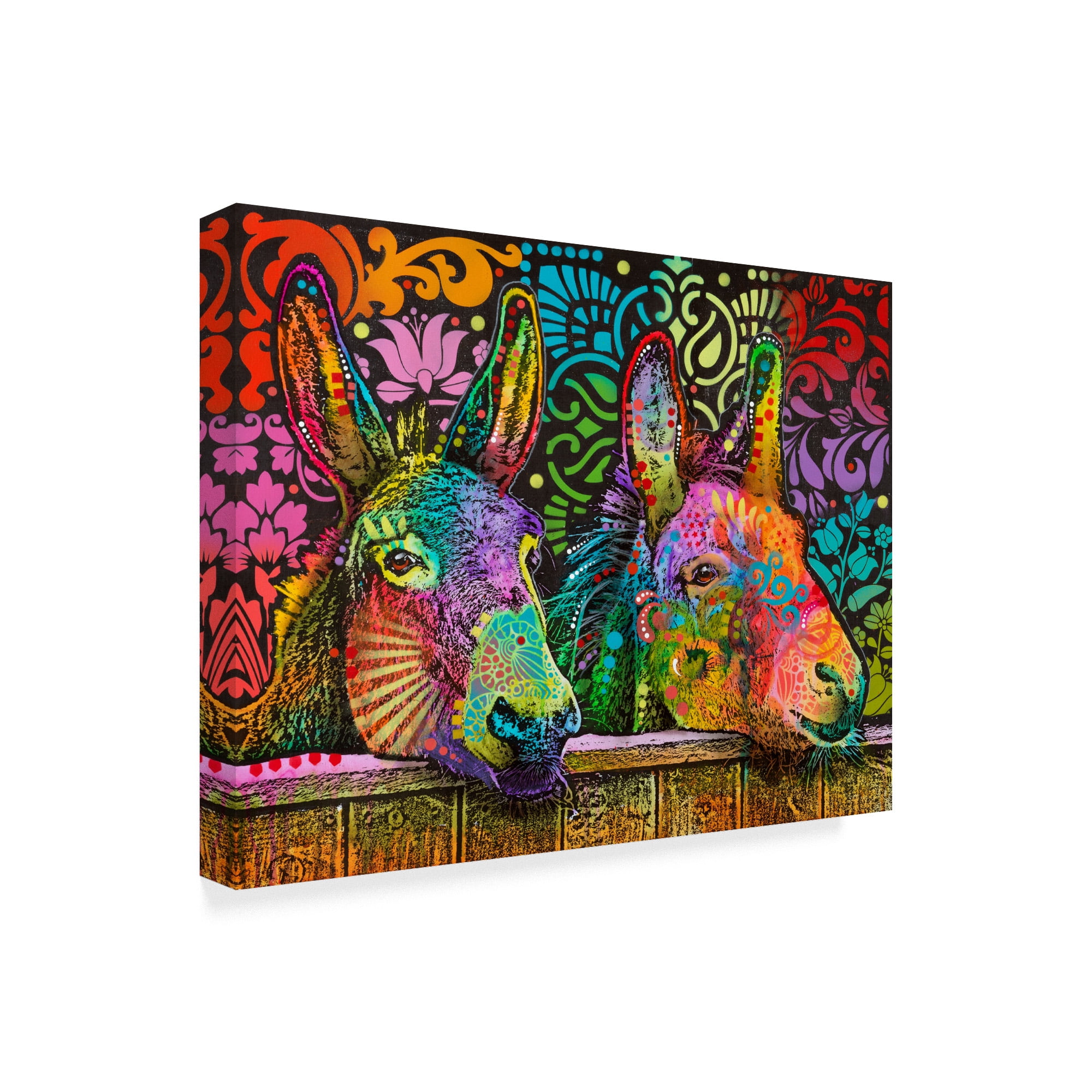 Trademark Fine Art 'Donkeys' Canvas Art by Dean Russo