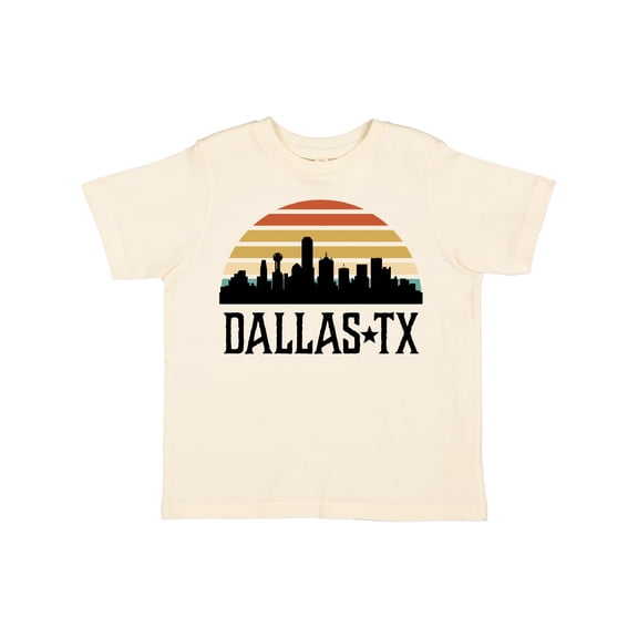 Inktastic Dallas Texas Skyline Vintage Boys or Girls Toddler T-Shirt
