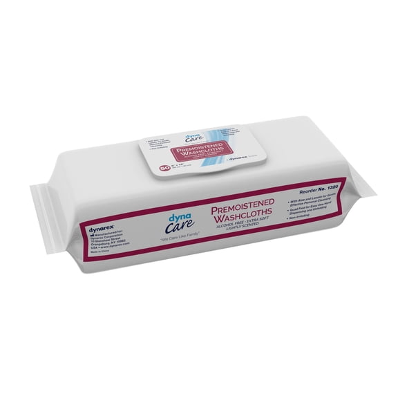 DynaCare Personal Cleansing Wipe 8 x 12" 1320, 1 Pack 50 Wipes