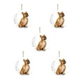 thumbnail image 1 of Iron Art Siéntese en la luna Lovely Dog Moon Ornament para los amantes de los perros Christmas Tree Pendent 5PC Wmkox8yii gf6373, 1 of 4