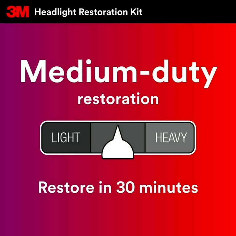 3M headlight lens restoration kit