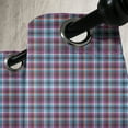 thumbnail image 4 of Ambesonne Checkered Grommet Curtain, Scotland Country Tile, 50" x 54", Violet Pale Blue Salmon, 4 of 6