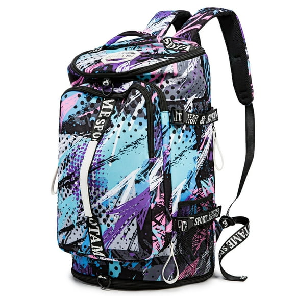 Mochila de gimnasio SDTAME con compartimento para zapatos multicolor