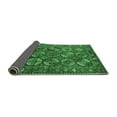 thumbnail image 2 of Ahgly Company Indoor Square Oriental Emerald Green Industrial Area Rugs, 3' Square, 2 of 4