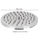 thumbnail image 3 of inch Round Stainless Steel Shower Head, Detachable, Rainfall, High Pressure, G1/2 Thread, for Wall or Ceiling Mounting, 3 of 4