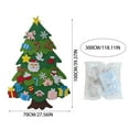 thumbnail image 3 of Montessori Felt Christmas Tree for Kids 3D, Felt Christmas Tree for Toddlers, Oversized FeltChristmasTree Wall with Lights(25*pasting,with light), 3 of 9