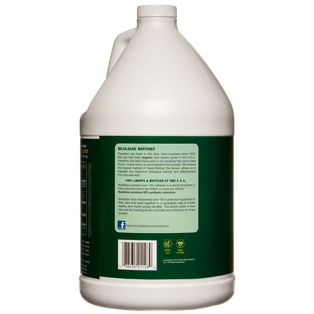 Real Aloe Co. Aloe Vera Juice, Organic - 1 gal