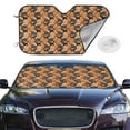 thumbnail image 2 of Kdxio Dog Print Windshield Sun Shade,UV Rays and Sun Heat Protection,Sunshade for Car Windshield,Car Shade Front Windshield - Medium, 2 of 6