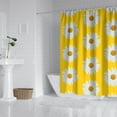 thumbnail image 2 of Waterproof Daisy Shower Curtain 72x72 Inch Boho Style Polyester Unique Shower Curtain for Bathroom Hotel Home Decor with 12 Plastic Hooks, 2 of 5