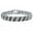 Black, variant on Designs by FMC Wave Link Black and White Diamond Tennis Bracelet 1.00 ct. t.w. in Silver-Tone, 7.25"