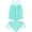 Aqua, variant on Cyndeelee Girls 4-14 Solid Tiered Tankini Swim Set