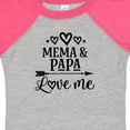 thumbnail image 4 of Inktastic Mema and Papa Love Me Girls Baby Bodysuit, 4 of 5