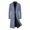 Grey, variant on Youmylove New Mens Coats Leisure Wool Coat Long Solid Color Thick Coat Trench Coat Outdoor Warm Clothing