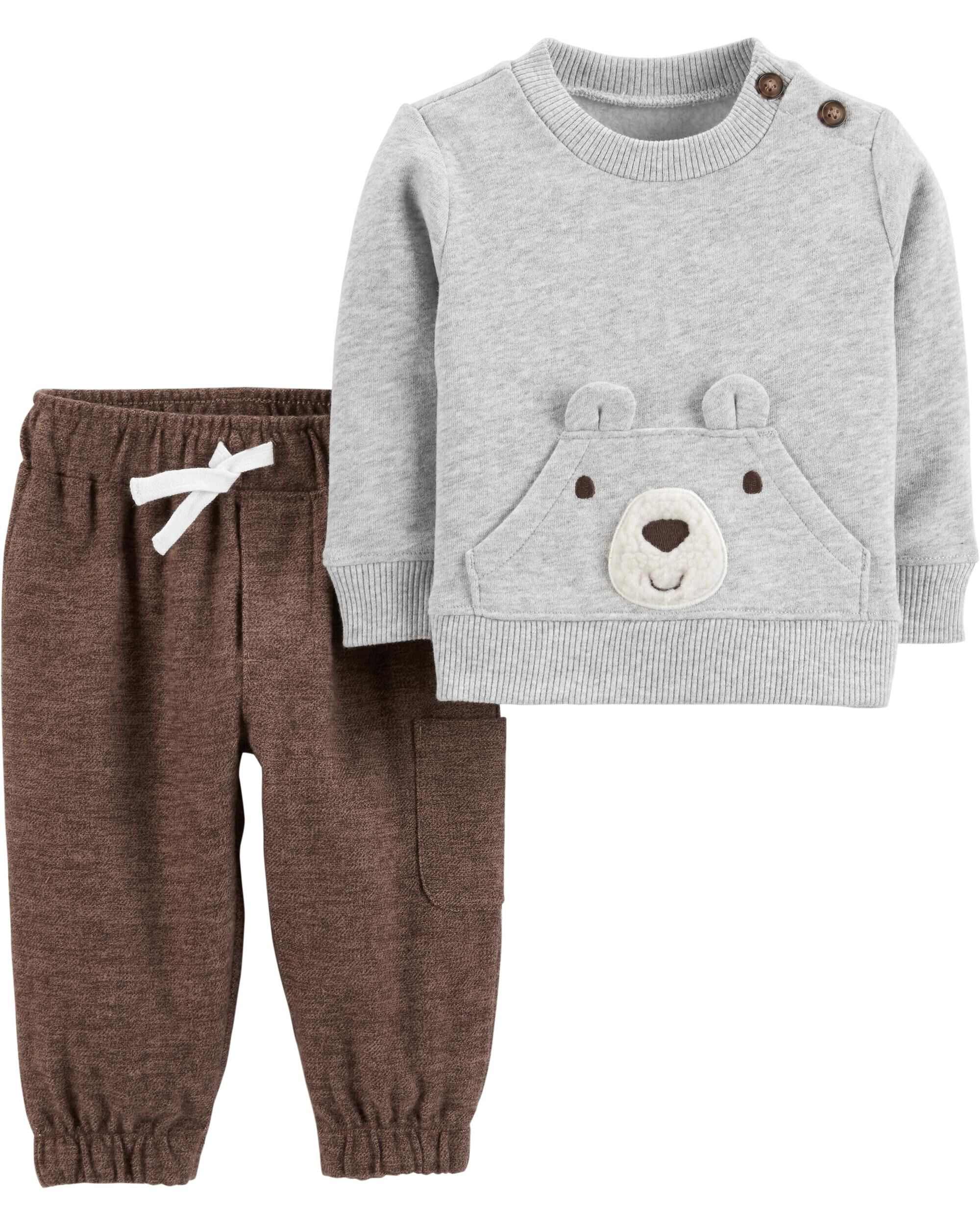 Carters Boys 2-Piece Construction Pullover & Joggers Set 3M to 18M 