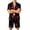 Red #21, variant on DORKASM Halloween Matching Pajamas for Men Pj Sets Bat Pumpkin Print Button Down Sleepwear Green M