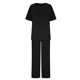 thumbnail image 5 of ICHUANYI ClearanceWomen's Summer Suit Fashion Short Sleeve Solid Color Trousers Casual Two-Piece Suit(Black, XL) ICHUANYI WER202308040929, 5 of 8