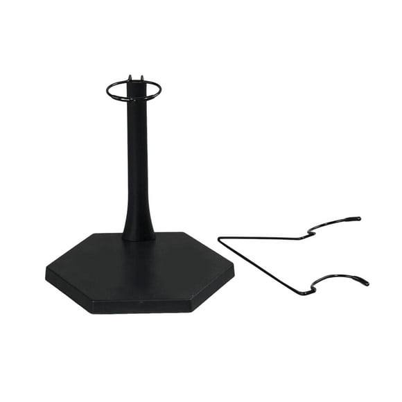 BELOVING 1/6 Scale Figure Display Doll Stand for 12" Action Figure Collection Figures black and Hexagon