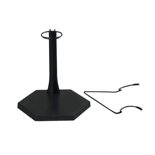 Base de acción para exhibición de figuras a escala 1:6, soporte portátil para figuras, soporte de base redonda para figuras de colección, figuras de Negro y hexágono