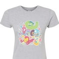 thumbnail image 3 of Marvel - Easter Stickers - Juniors Fitted Graphic T-Shirt, 3 of 5