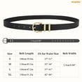 thumbnail image 7 of WHIPPY Women's Leather Belts for Jeans Dresses Pants Casual Ladies Belt with Gold Buckle 3 Pack, 7 of 7