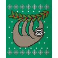 thumbnail image 4 of Old Glory Big Hanging Sloth Ugly Christmas Sweater Soft Short Sleeve Baby One Piece, 4 of 6