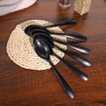 thumbnail image 4 of MasteelfCA 8pcs Imitation Porcelain Spoons Tableware Black Frosted Imitation Porcelain Spoons, 4 of 7