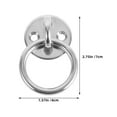 thumbnail image 2 of OUNONA Heavy Duty Stainless Steel Round Eye Plate Hook for Boat Accessories and Ceiling Mounting, 2 of 8