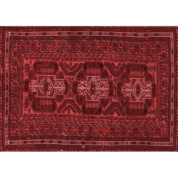 Ahgly Company Indoor Rectangle Persian Red Traditional Area Rugs, 6' x 9'