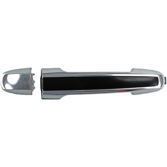 Dorman 82272 Front Passenger Side Exterior Door Handle for Specific Hyundai Models, Chrome Lever with Black Insert