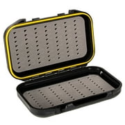 SPRING PARK Portable Waterproof ABS Plastic Fly/Ice Fishing Jig Box Foam Insert Hook Storage Case Bait Lure