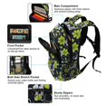 thumbnail image 5 of FORMRS Unisex Backpack Elementary School Travel Bookbag with Reflective Stripes, White Flower Pattern, 5 of 7