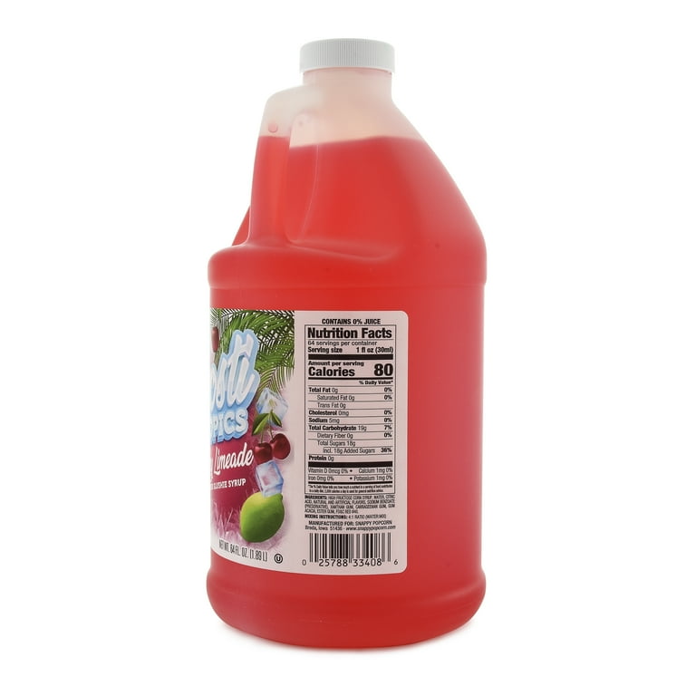 Snappy, Cherry Limeade Slushie Syrup, 64 fl oz, 6 Pack - Walmart.com