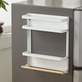 thumbnail image 4 of Estante colgante para refrigerador, estante para refrigerador con imán plegable multifuncional para el hogar, estante lateral, estante para refrigerador probado profesionalmente Jadeshay A, 4 of 8