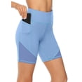thumbnail image 2 of Yoga Pants Women High Waist Short Abdomen Control Training Running Durable Stretchy Comfortable Delicate Blue Pants Sizes XXL, 2 of 5