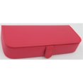 thumbnail image 1 of Budd Leather 542934-12 Rectangukar Shaped Jewelry Box with 7 Comapartments, Raspberry, 1 of 1