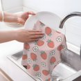 thumbnail image 6 of Sikiie Strawberry And Flowers Waffle Weave Kitchen Dish Cloth,Super Absorbent Kitchen Dish Towels 16*26 Inches for Dish Rags Washing Dishes, Drying Dishes, 6 of 7