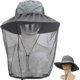 thumbnail image 2 of Outdoor Mosquito Head Net Hat,2 Pack Bucket Hats For Safari Hiking Fishing Gardening Wide Brimmed With Removable Veil Net Mesh,protection From Sun Bee, 2 of 5