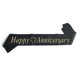 thumbnail image 1 of Joyiou Faja De Feliz Aniversario Perfecta Para Bodas, Aniversarios, Celebraciones, Suministros Para Fiestas, Decoraciones De Regalo, Faja Negra Suave Con Un Patrón De Corazón Vivo Y Amoroso, Favores D, 1 of 4